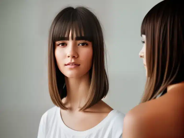 Fotos franjas penteados cabelos long bob scaled
