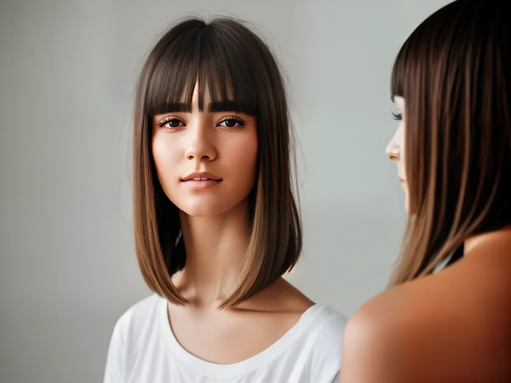 Fotos franjas penteados cabelos long bob