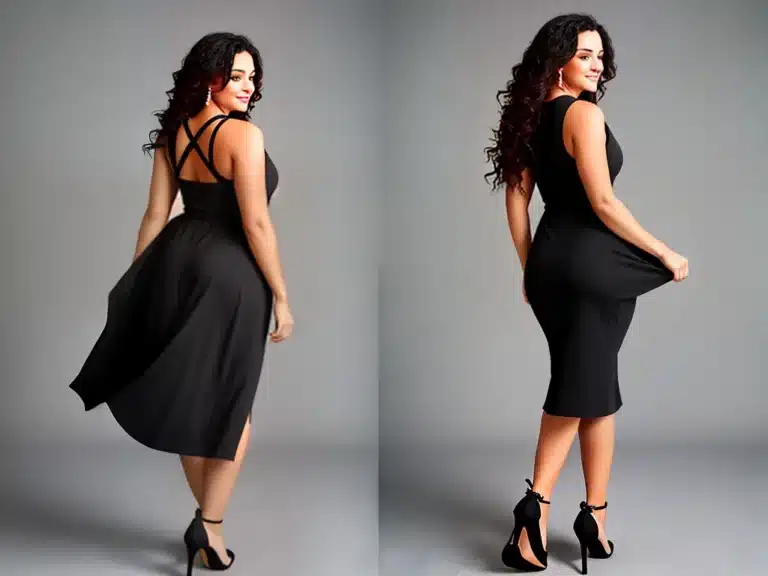 Elegância para Costas Largas: Vestidos Equilibrados