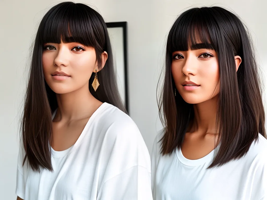 Natureza franjas penteados cabelos long bob